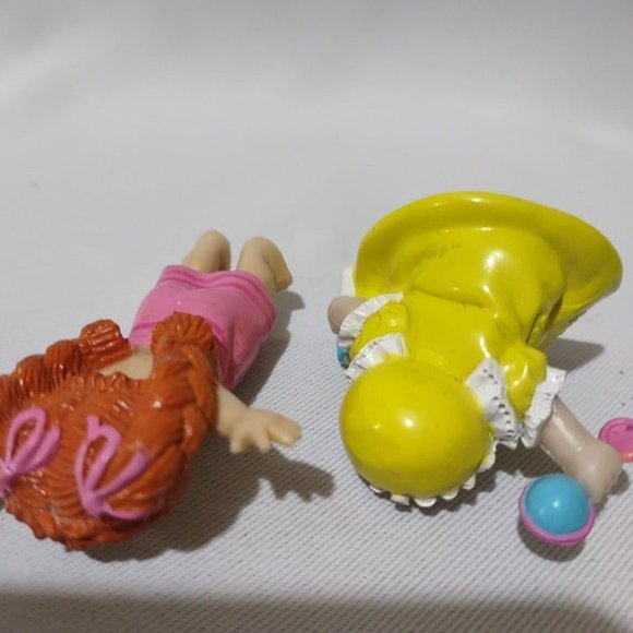 VTG Cabbage Patch Kids pvc rubber plastic lot 2 bath time Beth & yellow baby - Picture 4 of 6